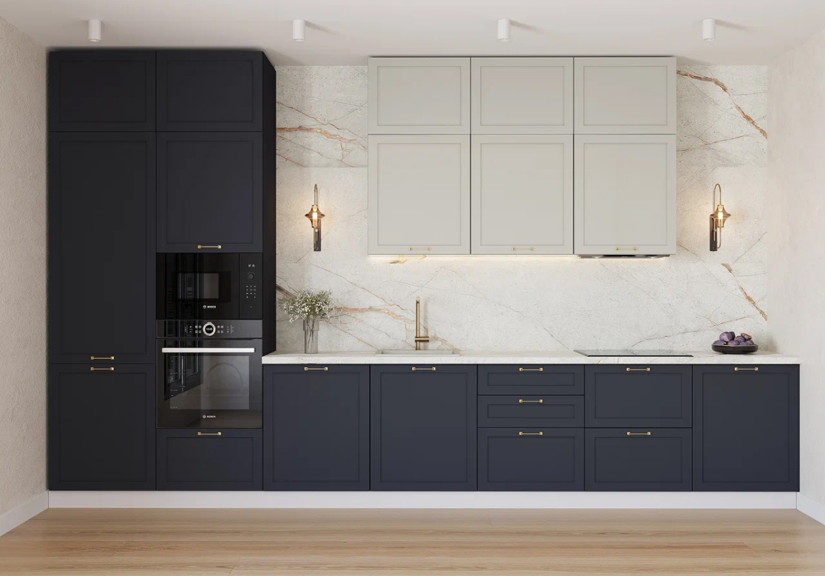 Модульная кухня Перо Лид / Иридиум